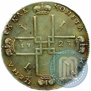 Фото 1 рубль 1723 года OK "Портрет в горностаевой мантии"