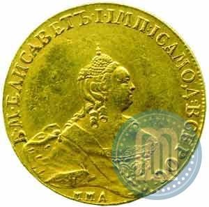 Фото 10 рублей 1756 года ММД 
