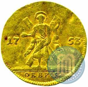 Picture 1 ducat 1753 year  "St. Andrew on the reverse"