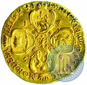 Picture 5 roubles 1756 year СПБ 