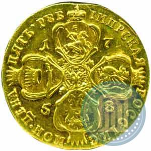 Фото 5 рублей 1758 года  