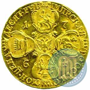 Picture 10 roubles 1764 year СПБ 