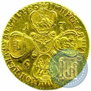 Picture 10 roubles 1766 year СПБ 