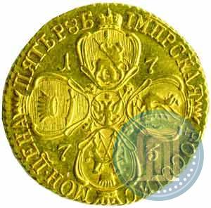Picture 5 roubles 1773 year СПБ 