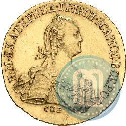 Фото 10 рублей 1768 года СПБ 
