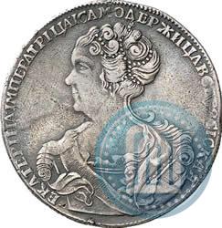 Picture 1 rouble 1726 year СПБ "Petersburg type, portrait turned to the left"