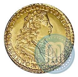 Фото 2 рубля 1727 года  