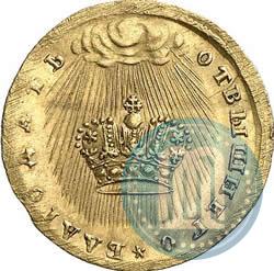 Picture Token Coin 1730 year  "Coronation of the Empress Anna."