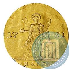 Picture 1 ducat 1751 year  "St. Andrew on the reverse"