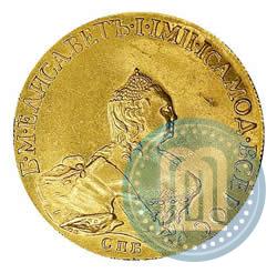 Picture 10 roubles 1758 year СПБ 