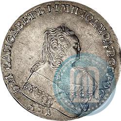 Picture 1 rouble 1749 year ММД 