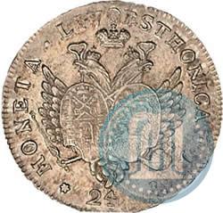 Фото 24 копейки 1757 года  "Ливонез"