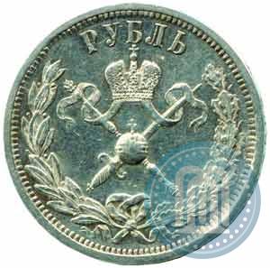 Picture 1 rouble 1896 year (АГ) "On the coronation of the Emperor Nicholas II"