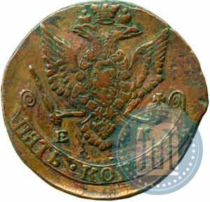 Picture 5 kopecks 1781 year ЕМ 