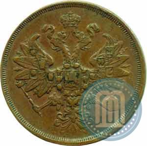 Picture 2 kopecks 1865 year ЕМ 