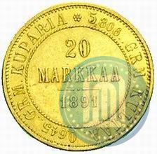 Picture 20 markkaa 1891 year L 