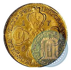 Picture 5 roubles 1784 year СПБ 