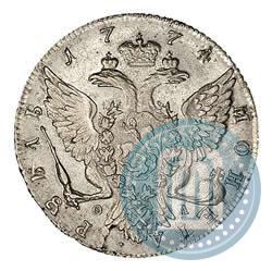 Picture 1 rouble 1774 year СПБ-ФЛ 