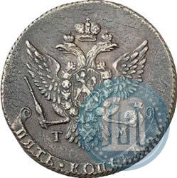 Picture 5 kopecks 1787 year ТМ 