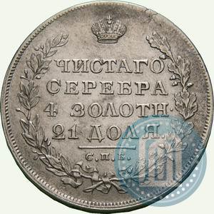 Фото 1 рубль 1829 года СПБ-НГ 