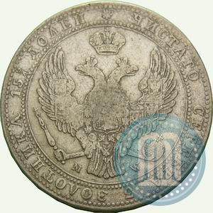 Picture 3/4 roubles - 5 złotych 1839 year MW 