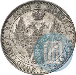 Фото 1 рубль 1849 года СПБ-ПА 