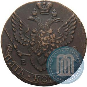 Picture 5 kopecks 1790 year ЕМ 