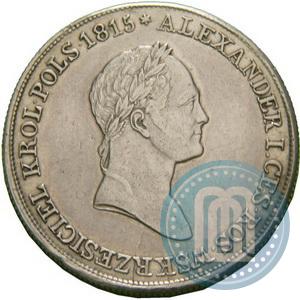 Фото 5 злотых 1830 года KG 