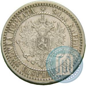 Picture 1 markka 1865 year S 