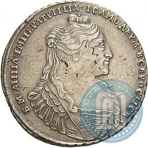 Фото 1 рубль 1734 года  "Тип 1735 года"