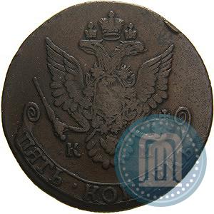 Фото 5 копеек 1781 года КМ 