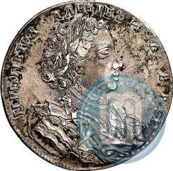 Picture 1 rouble 1707 year  "Portrait by G. Gaupt"