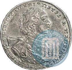 Фото 1 рубль 1723 года OK "Портрет в горностаевой мантии"