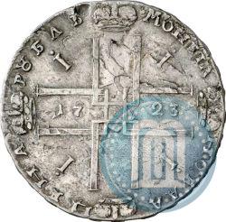Фото 1 рубль 1723 года OK "Портрет в горностаевой мантии"