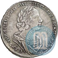 Picture 1 rouble 1724 year OK "Portrait in ancient armour"