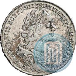 Фото 1 рубль 1725 года  "Портрет в античных доспехах"