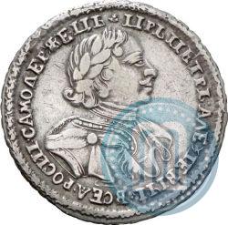 Picture Poltina 1720 year  "Portrait in armour"