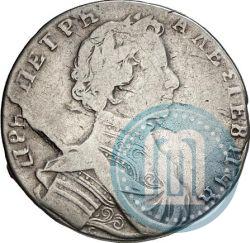 Фото Полуполтинник 1713 года G "Портрет работы С. Гуэна"
