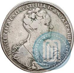 Picture 1 rouble 1726 year СПБ "Petersburg type, portrait turned to the right"