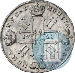 Picture 1 rouble 1728 year  "Type of 1727"