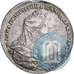 Picture 1 rouble 1737 year  "Portrait by Gedlinger"