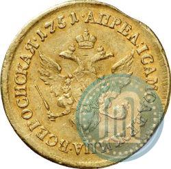 Picture 2 ducats 1751 year  "Eagle on the reverse"