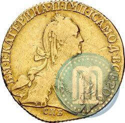 Picture 10 roubles 1774 year СПБ 