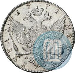 Picture 1 rouble 1774 year СПБ-ФЛ 
