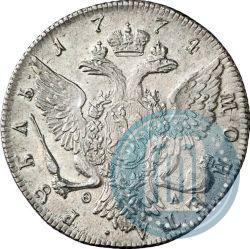 Фото 1 рубль 1774 года СПБ-ФЛ 