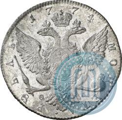 Picture 1 rouble 1774 year СПБ-ФЛ 