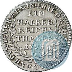 Picture Ein halber reichsthaler 1798 year  "Dutchy of Jever"