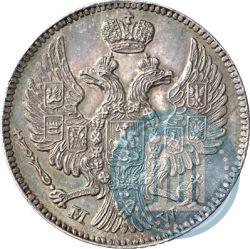 Picture 20 kopecks - 40 groszy 1844 year MW 
