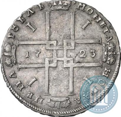 Фото 1 рубль 1723 года OK "Портрет в горностаевой мантии"