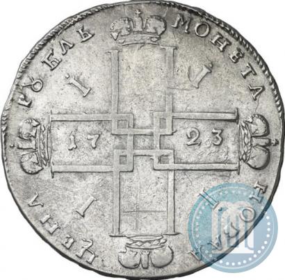 Фото 1 рубль 1723 года OK "Портрет в горностаевой мантии"